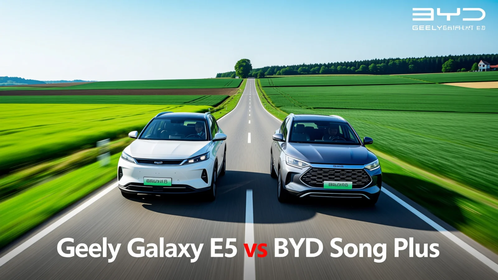 Geely Galaxy E5 и BYD Song Plus — два электрокроссовера